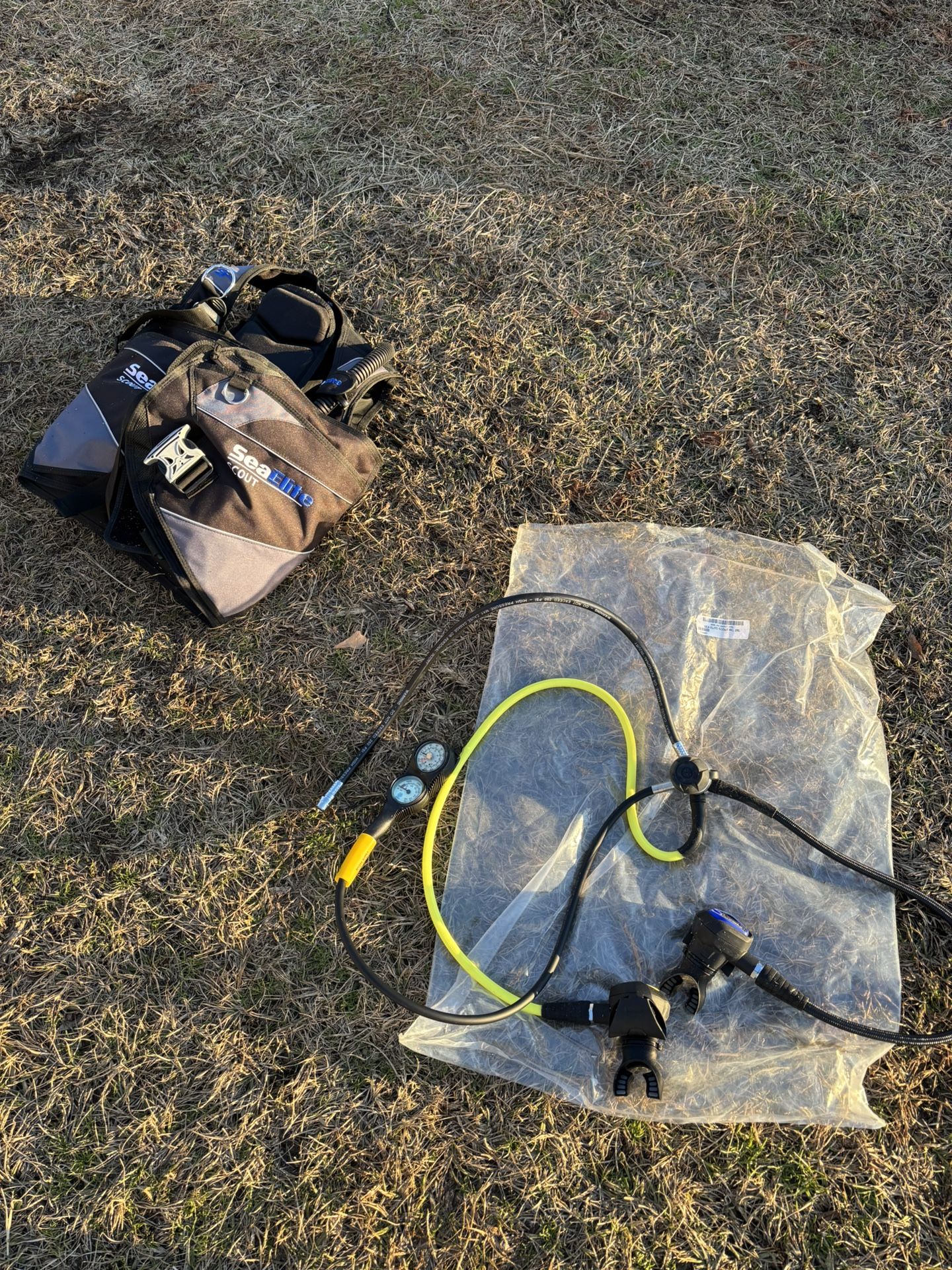 Brand New Sea Elite Scout Scuba BCD and Regulator/ Octopus XXL