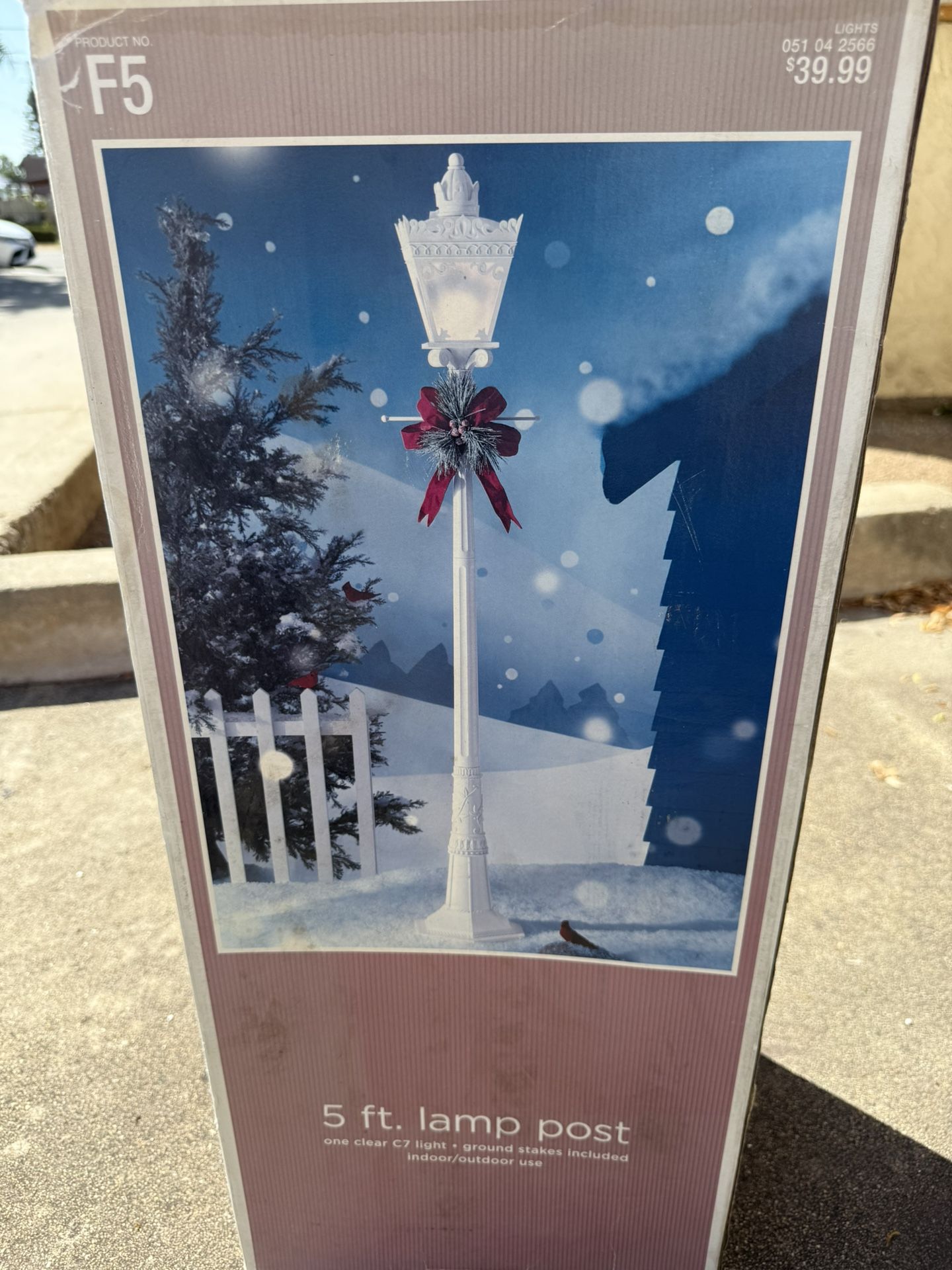 Christmas outdoor lamp