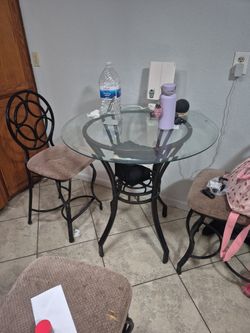 Glass Table And Chairs