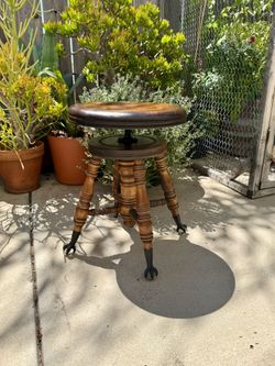 Antique Piano Stool