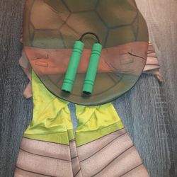 Small 4-6 Teenage Mutant Ninja Turtles Michelangelo Halloween Costume Youth Kids Boys Child