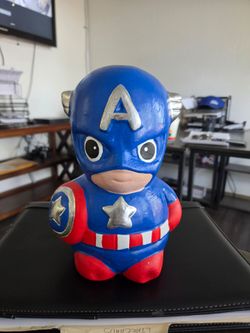 CAPTAIN AMERICA HAND CRAFTED PIGGY BANK