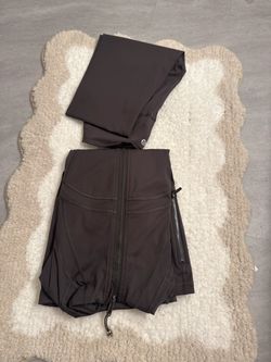 Lululemon Dark Brown Athletic Set