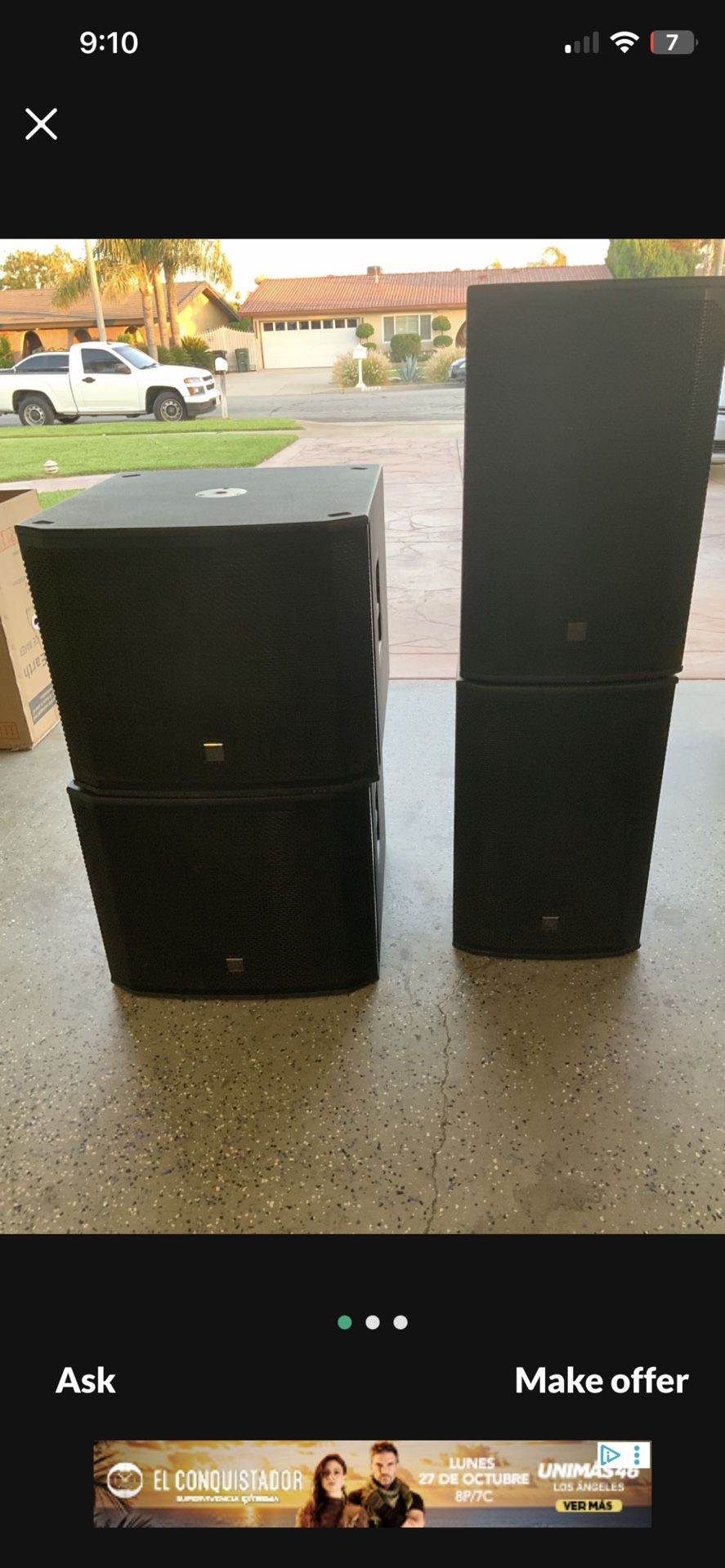EV Speakers EKS -15p EKS 18sp 