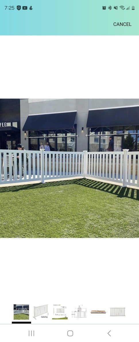 (11) Zippity White Vinyl Fence