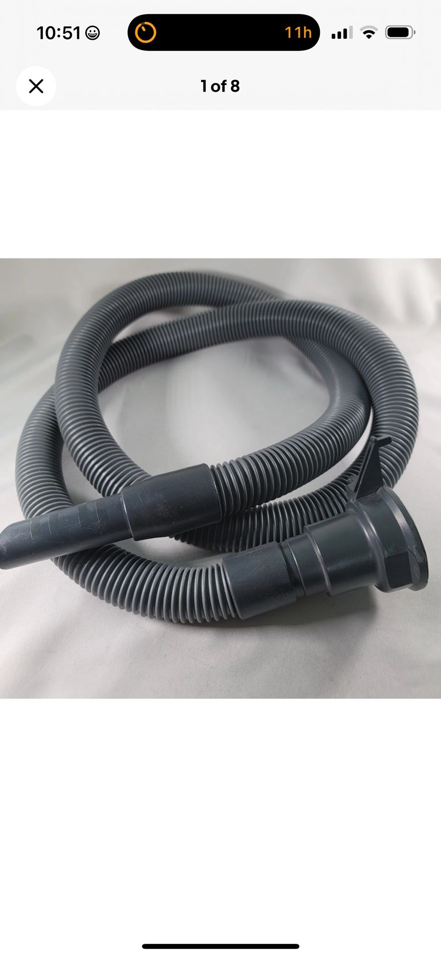 KIRBY Vacuum Cleaner Hose Sentria AT-210097 G4 G5 G6 G7 OEM Genuine 8ft. Parts