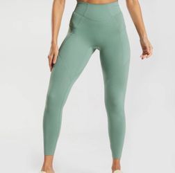 Gymshark Whitney Everyday Pocket Leggings - Leaf Green