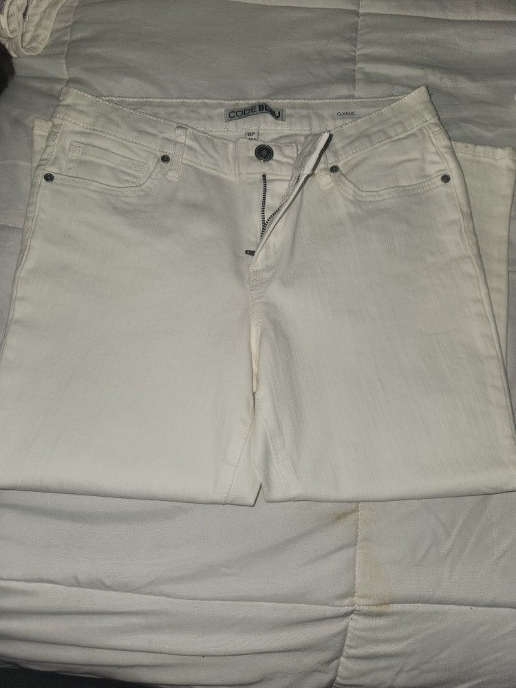 CODE BLEU White Jeans Size 6