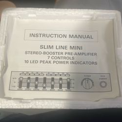 Slim Line Mini Stereo Booster Amplifier 