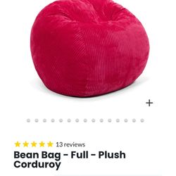 Bean Bag CordaRoy’s Full Size Used ONLY ONCE