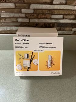 BRAND NEW DOSSIER DAILY BLISS PERFUME DUO SET 2 PIECE