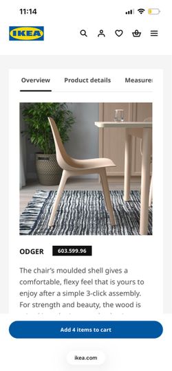 IKEA  ODGER dining chairs !