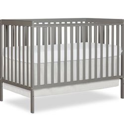 Baby Crib Grey Like New 