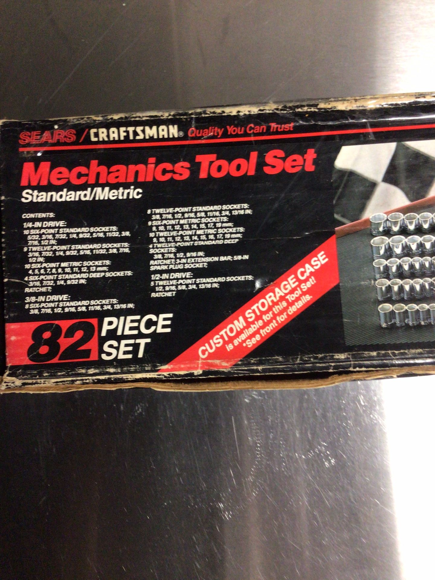 CRFTSMAN #933586 Mechanics Tool Set, 82-pieces, Standard/ Metric Sizes