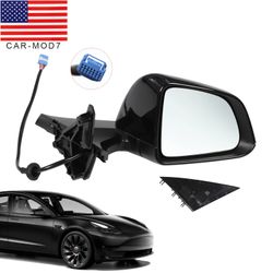 Black Right Passenger Side Mirror for Tesla ModelY Model Y 2020 2021-2024