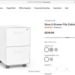Stow 2 Drawer File Cabinet 