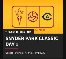 Sun devils woman’s volleyball 2 tickets for $25 ASU
