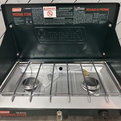 Coleman Portable gas stovetop For Camping / Hurricane Ready Or No Electricity 