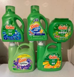Gain laundry detergent bundle