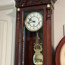 1980s Howard Miller Jennison triple chime wall clock