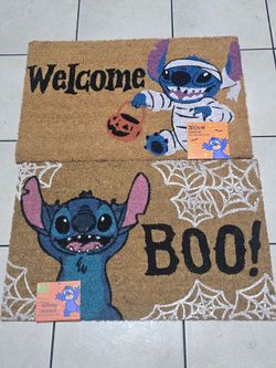 🎃 Stitch Halloween Outdoor Mats 🎃