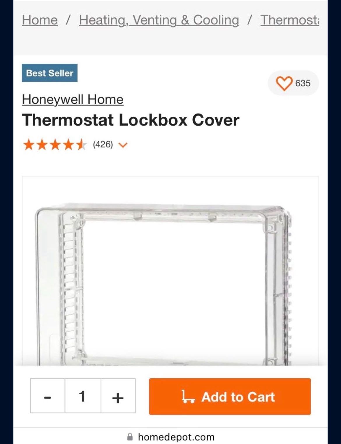Thermostat Lock Box