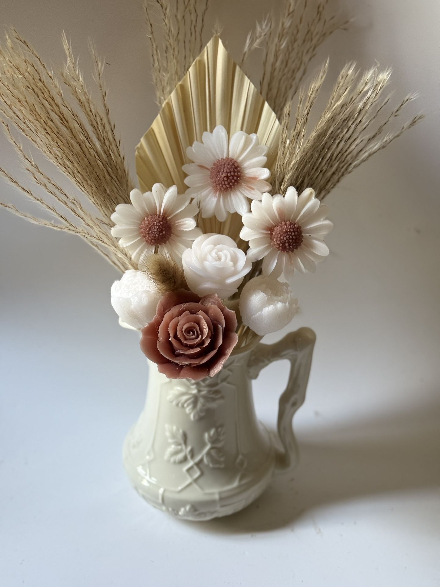 Candle Flower Arrangement