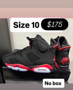 Jordan retro 6s infrared new release size 10 men
