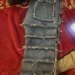 White Shirt Black Pants Stacked Jeans 