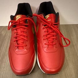 Nike Air Max 1 Gold Sequin University Red CT1149-600 Men’s Size 8.5 NEW No Box