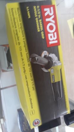 Ryobi barrel grip angle grinder.