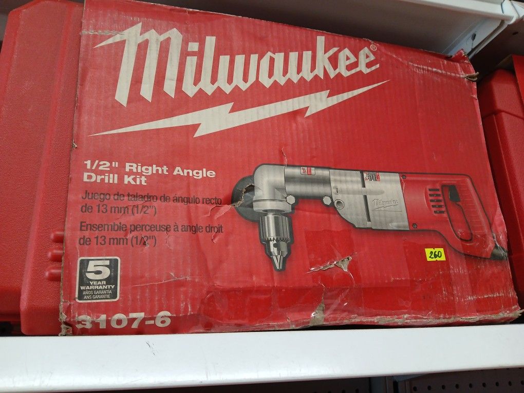 Milwaukee new 1/2" Right Angle Drill