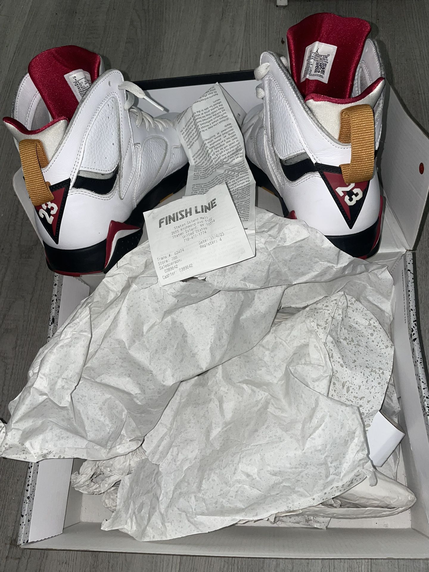 Air Jordan 7 Retro Size 9 Cardinal 