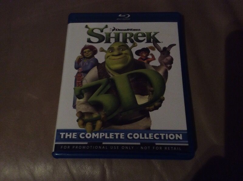 Shrek 3D/2D Blu Ray Shrek 1 2 3