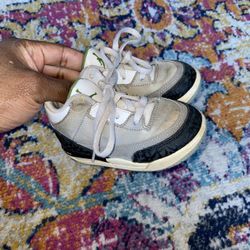 Air Jordan 3 Retro Chlorophyll (TD) Size 7c Childs Retro Style Shoe Basketball