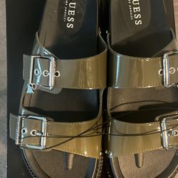 Guess women’s Slides- 9M-olive Green