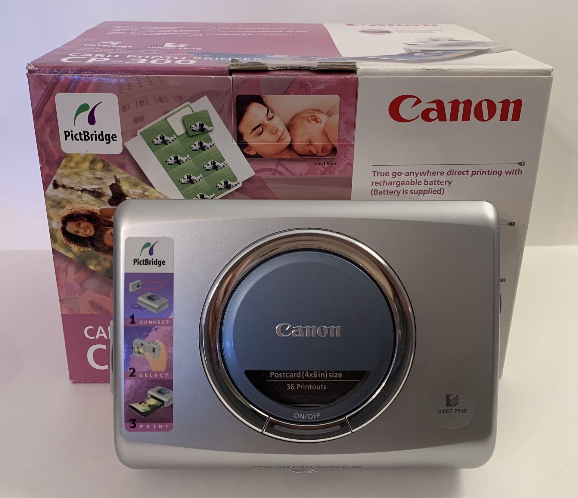 Canon Card Photo Printer CP-300 With All Accessories