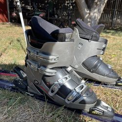 Skis, Boots, Ski Poles And Bag