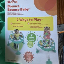 Bright Starts  Bounce Bounce Baby 2 in 1 Activity Center Jumper