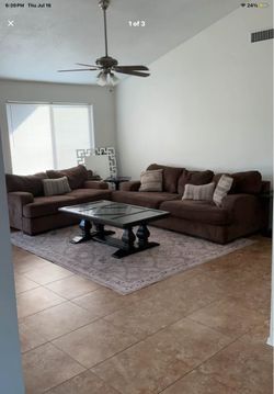 Sofa and loveseat set