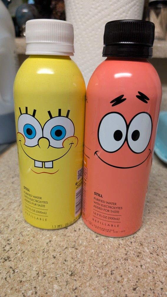 Path Still Bottled Water Limited Edition SpongeBob Reusable 16.9 Oz