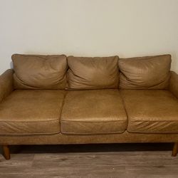 Small Faux Leather Couch