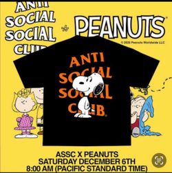 Anti social social club shirts size large