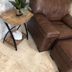 Accent Table Wood And Metal 