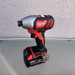 Milwaukee M18 Cordless 1/4” Hex Impact Driver with 3.0Ah Battery / New