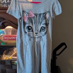 Girls Cat Dress Size 6-8 