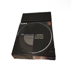 RARE! Vtg 1st Ever Portable Discman 1985 Sony D-5A CD Player w/ AC-90 Dock JAPAN