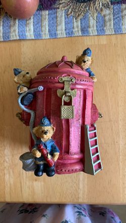 Household Plastic Firemen Themed Bank