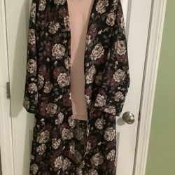 Beautiful Brand New Two Piece Set Shirt And Cardigan With Belt