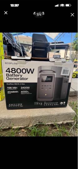 New EcoFlow DELTA 2 Max portable power station has a 2048Wh capacity and 2400W AC output. This unit uses a LiFePO4 battery chemistry with over 4000 cy